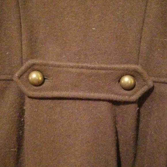 Olive Green Army Peacoat - Picture 5 of 5